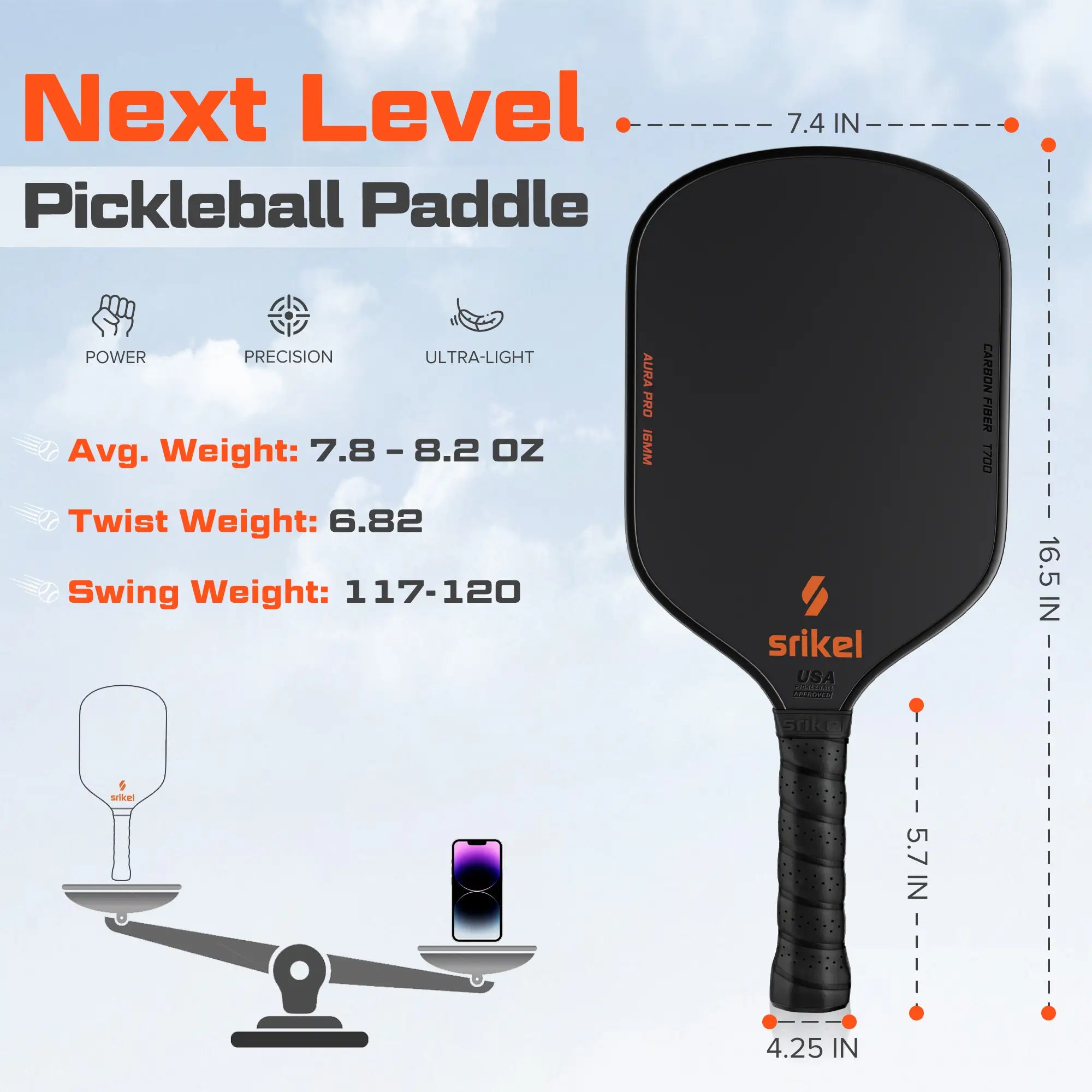 AURA Pro Paddle - Black