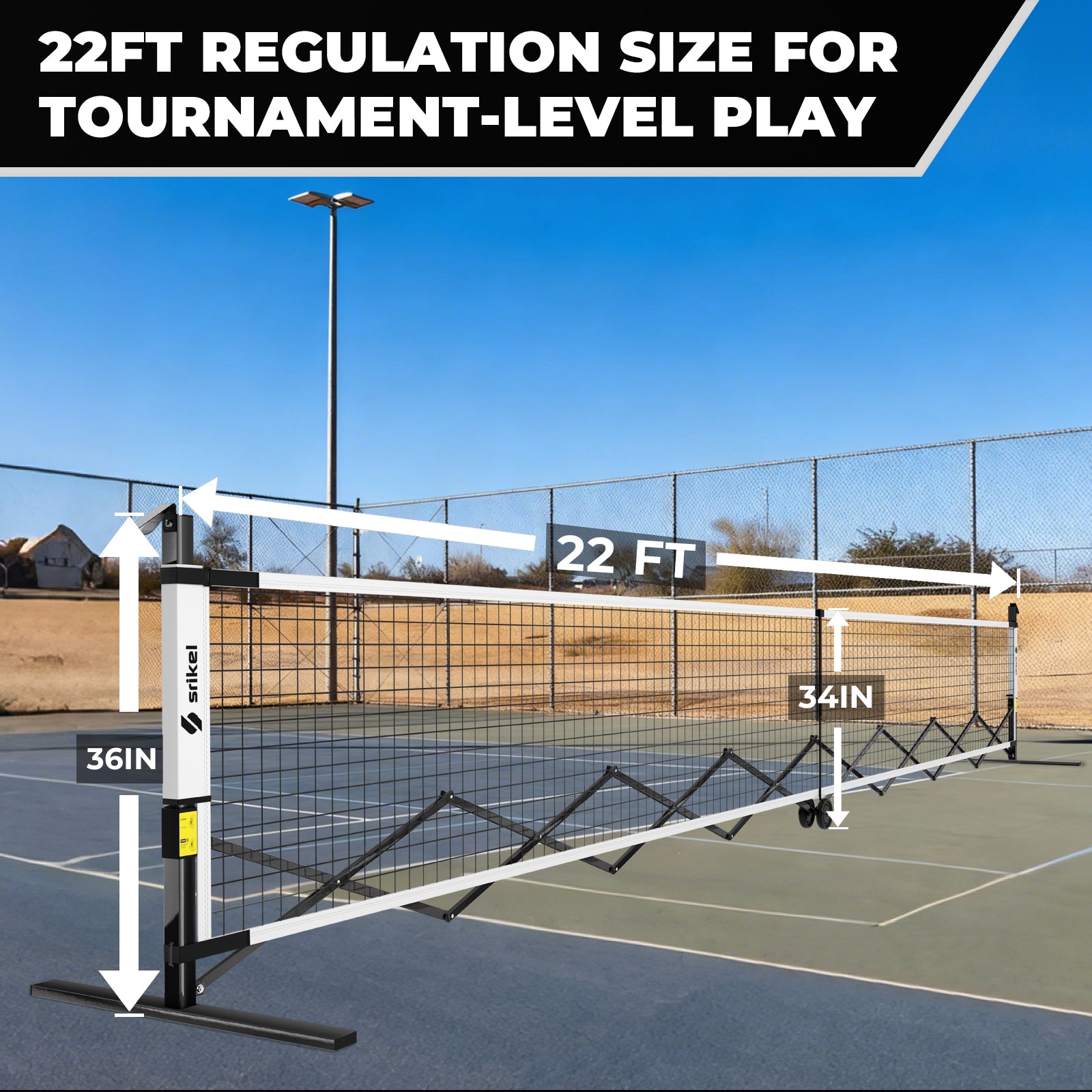 Srikel FlashCourt Pickleball Net 3.0 - Srikel Sport