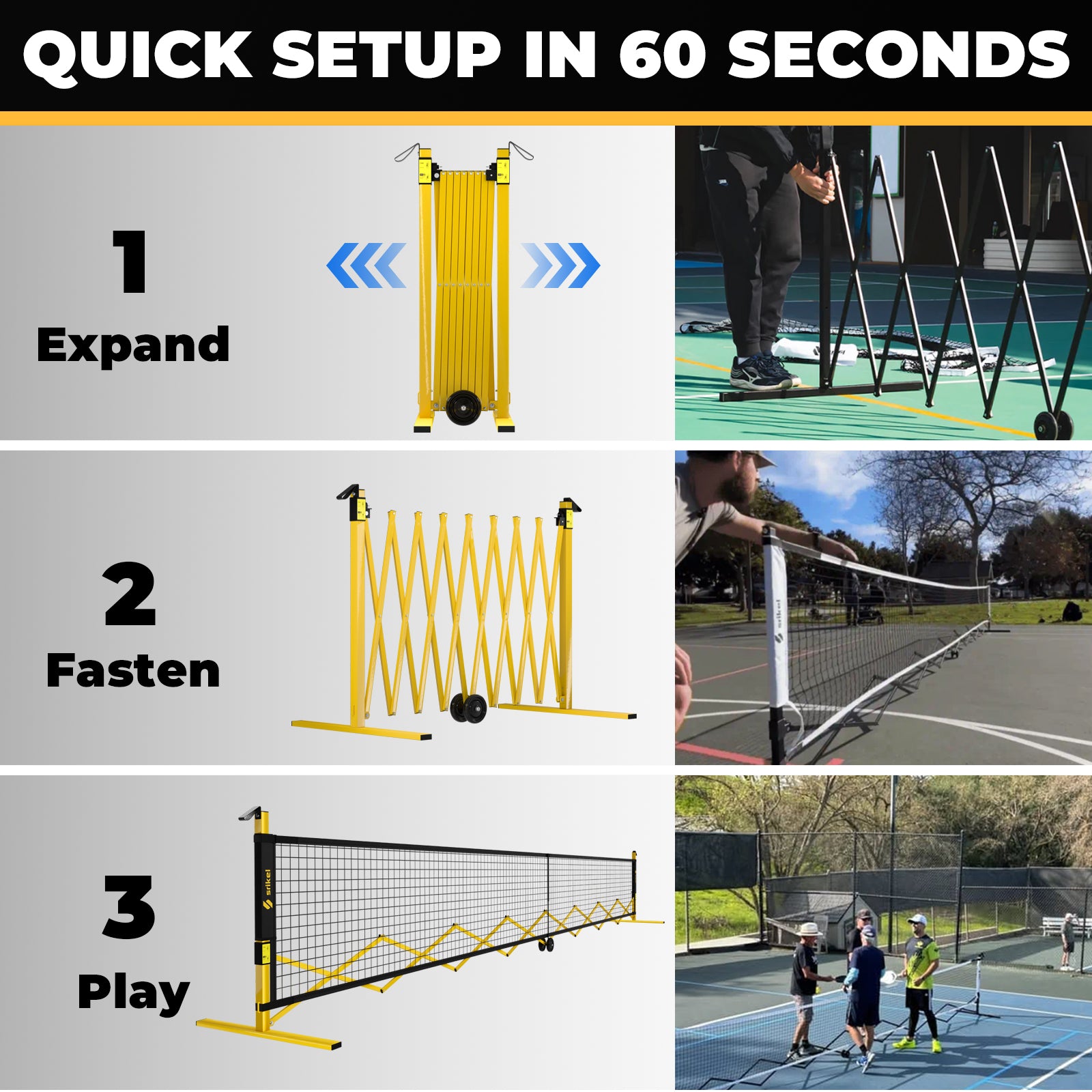 Srikel FlashCourt Pickleball Net 3.0 - Srikel Sport