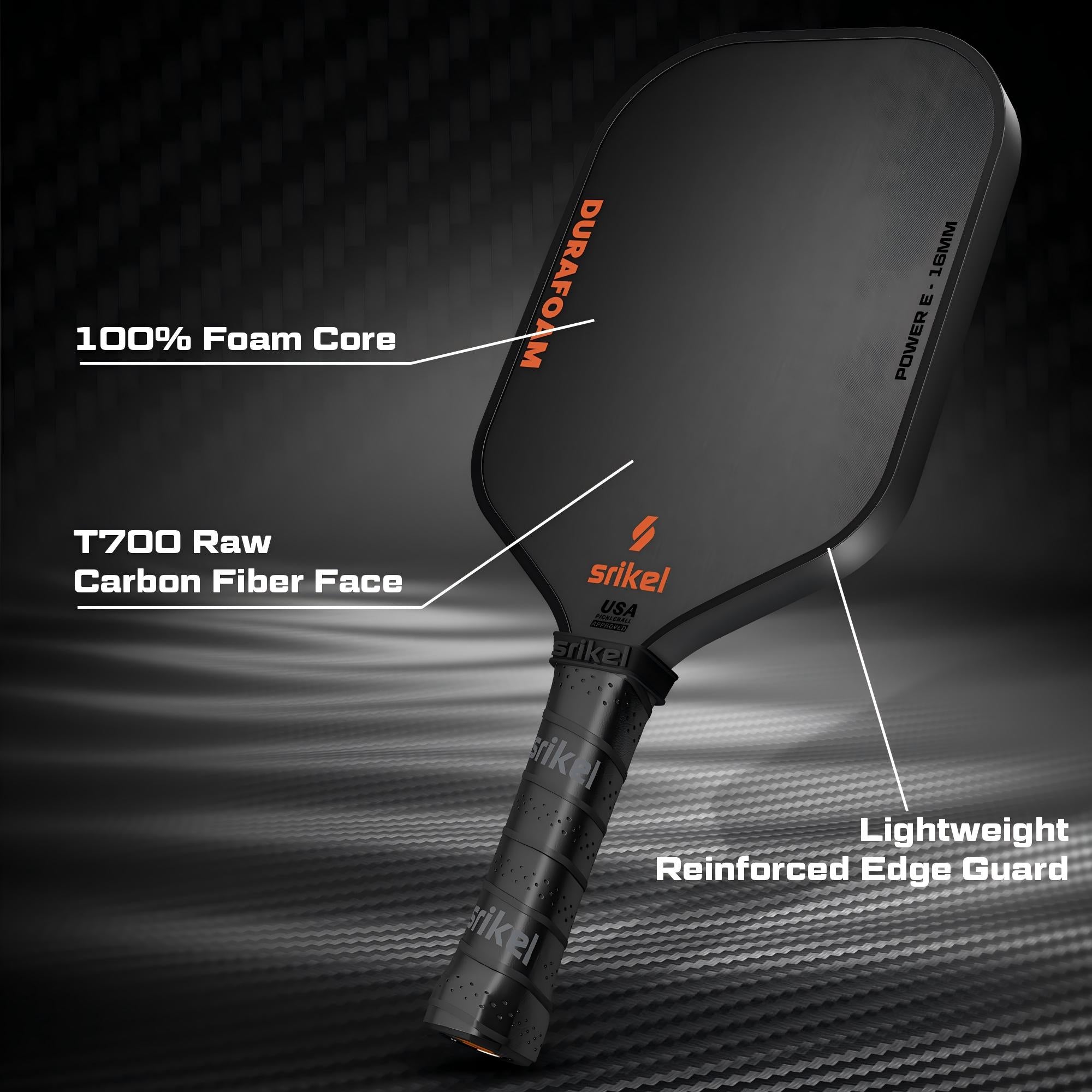 DURAFOAM POWER E Pickleball Paddle - Srikel Sport
