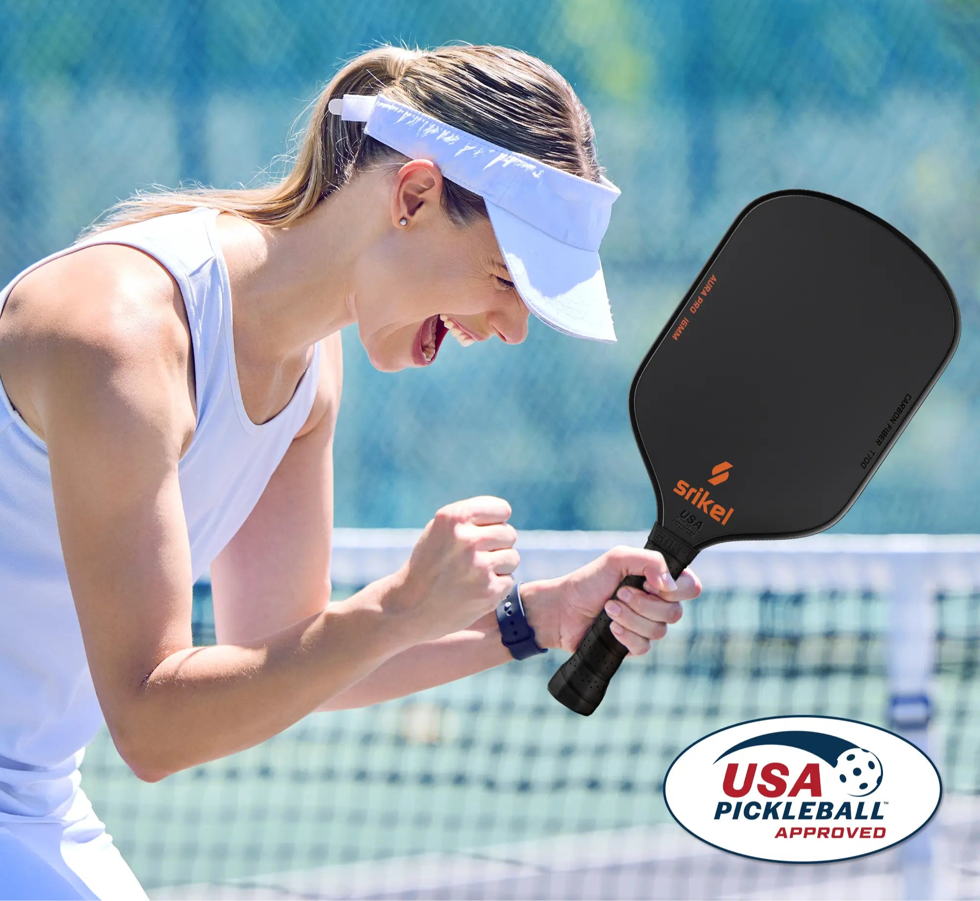 AURA Pro Pickleball Paddle - Black